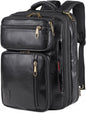 FR Fashion Co. 16″ Convertible Leather Laptop Backpack Briefcase