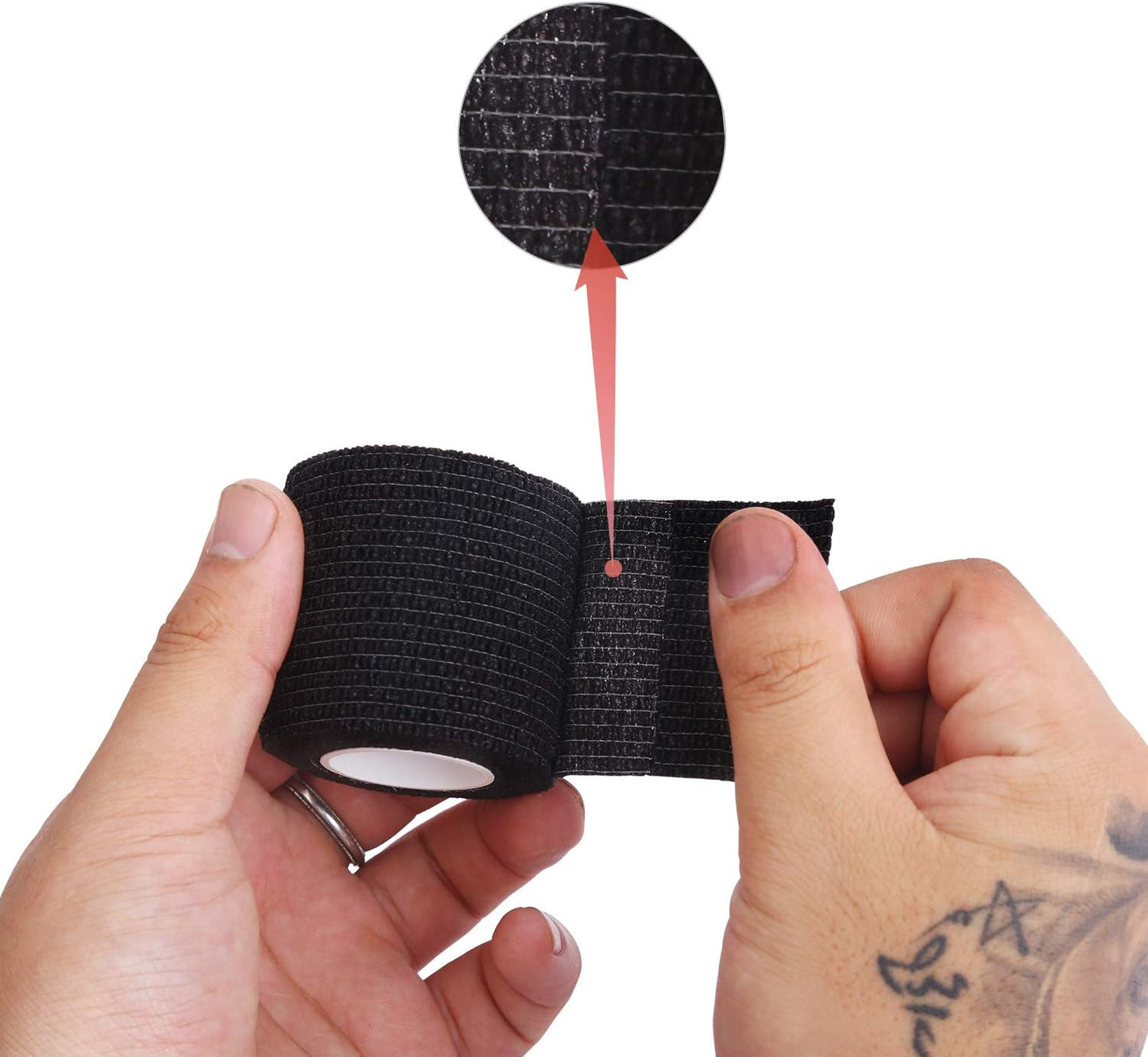 Self Adherent Cohesive Bandages Wrap 2" x 5 Yards, 12 Rolls