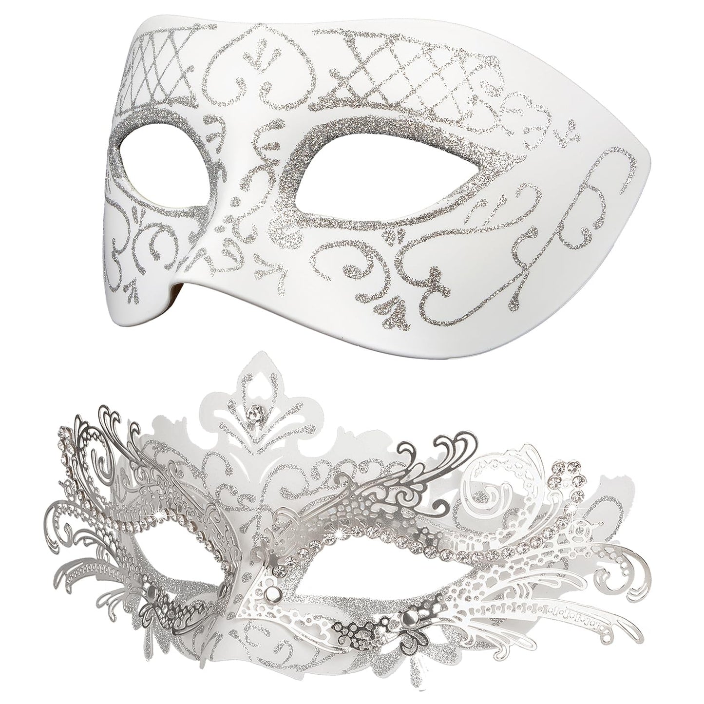 Masquerade Masks - Elegant Mardi Gras Party Masks - Premium Decorative Masks for Women and Men