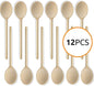 Mr. Woodware - Wooden Kitchen Spoons 10 Inch – Set of 12 | Spoons | Kitchen + Metal