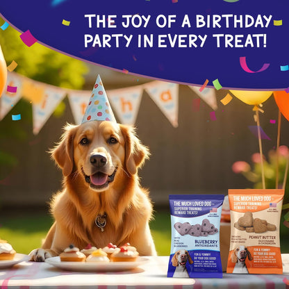 Much Loved Dog Blueberry Training Reward Treats - ECO Set (Filled Fresh Keeper +1 Refill)