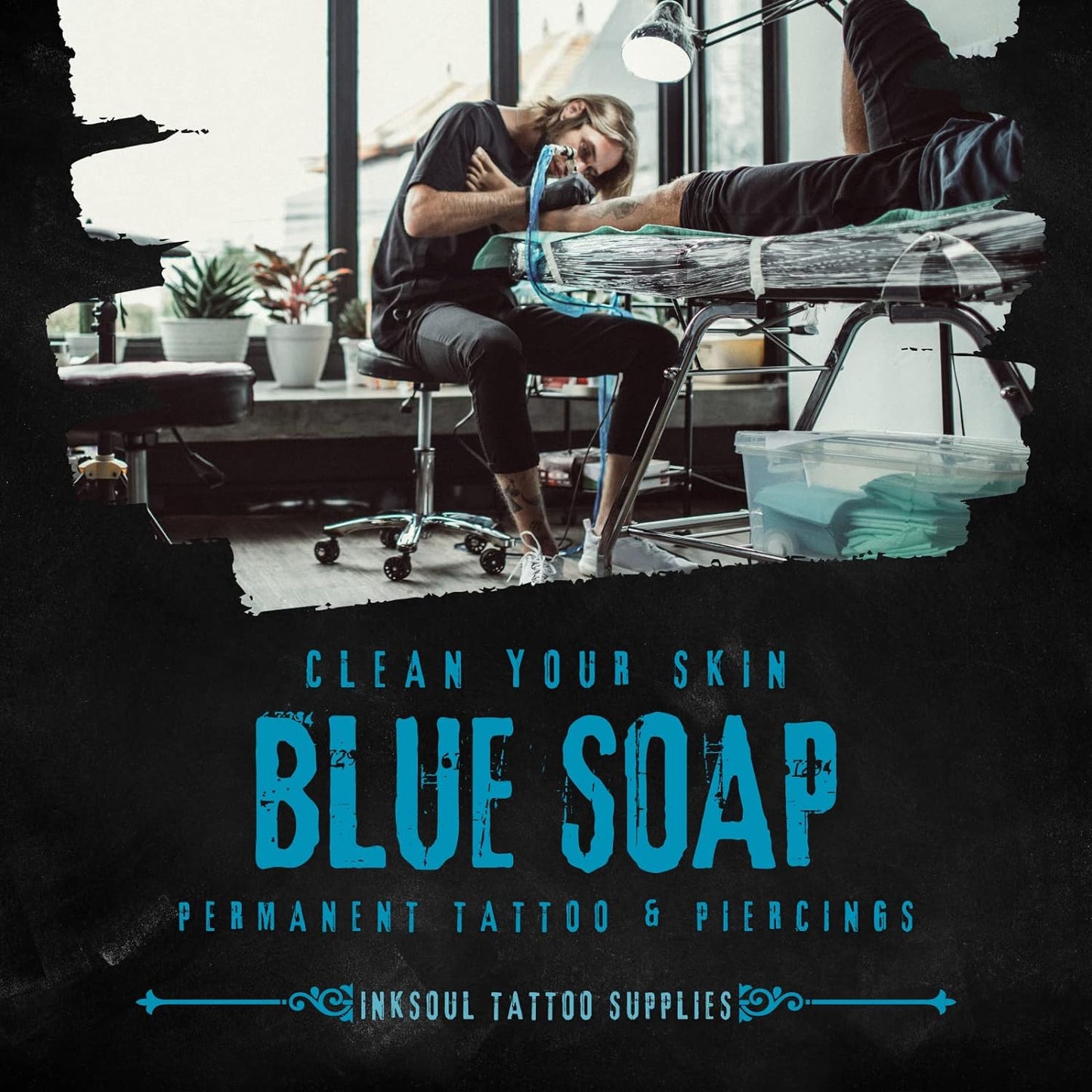 Premium 16.9oz Blue Soap for Tattoo Care
