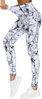 Women's High Waisted Yoga Leggings with Pockets - Thick Tummy Control Workout Pants