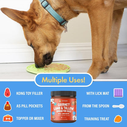 Lamb and Beef Tallow Meat Spread | NEW 12oz Jar | Family Pet | Kitchen + Metal