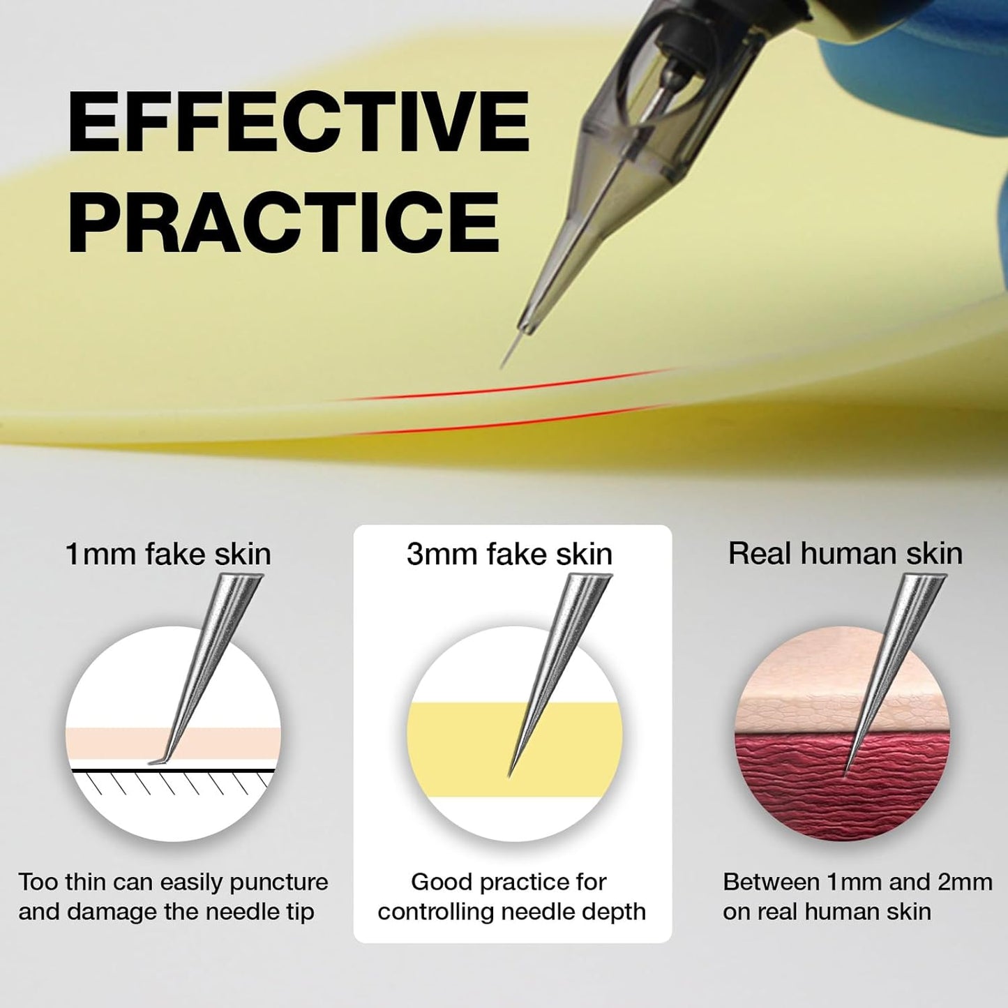 INKLESS | 3mm 8x12" Fake Skin | Premium Tattoo Practice Skins