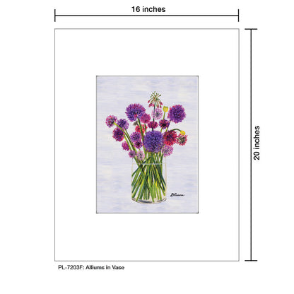 Alliums in Vase, Print (#7203F)