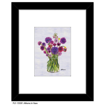 Alliums in Vase, Print (#7203F)