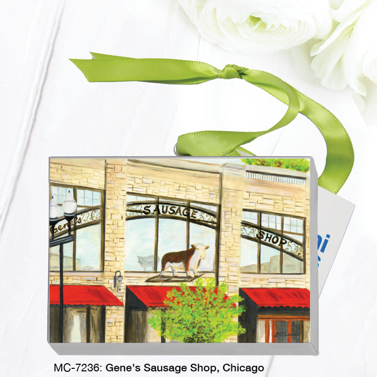 GeneÕs Sausage Shop, Chicago, Mini Canvas (MC-7236B)