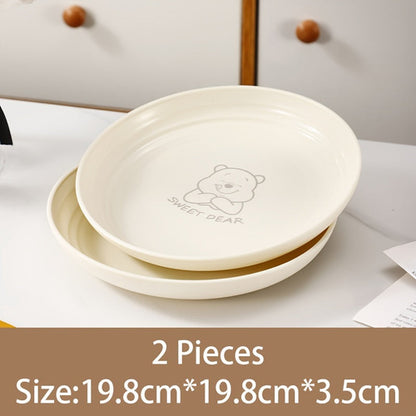 Nordic Bear Pattern Reusable Plates  268 Piece Set