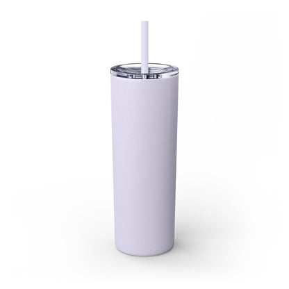 Customizable: Girly Book Club Skinny Tumbler with Straw, 20oz | Perfect for Events, Gifts, Coffee, and Summer Drinks