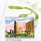 Pink Sky, Chicago, Mini Canvas (MC-7278A)