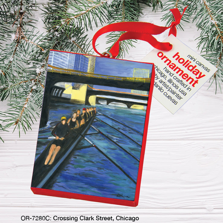 Crossing Clark Street, Chicago, Ornament (OR-7280C)