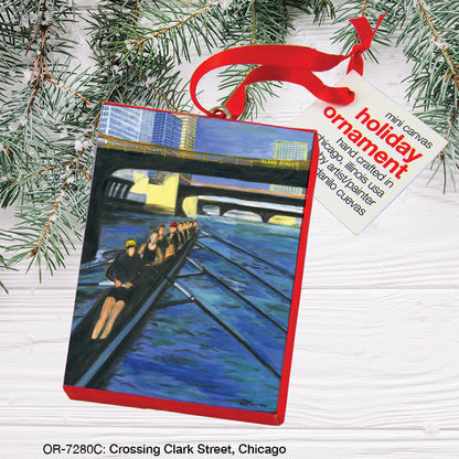 Crossing Clark Street, Chicago, Ornament (OR-7280C)