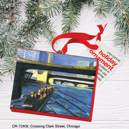 Crossing Clark Street, Chicago, Ornament (OR-7280E)
