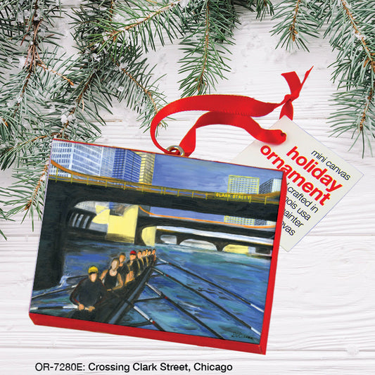 Crossing Clark Street, Chicago, Ornament (OR-7280E)