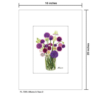 Alliums in Vase 2, Print (#7295A)