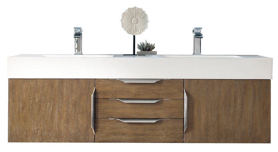Columbia 59" Double Wall Mount Vanity Cabinet