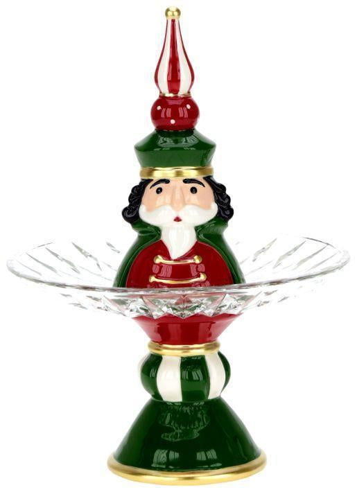 Christmas Carousel Collection Nutcracker Glass Plate