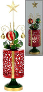 Christmas Carousel Collection 21" Lighted Whimsical Gift Box Finial
