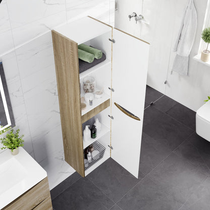 Eviva Smile 16 in. W x 15 in. D Wall-Mounted Linen Cabinet