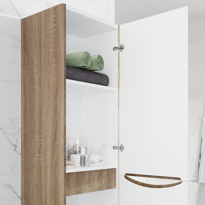 Eviva Smile 16 in. W x 15 in. D Wall-Mounted Linen Cabinet