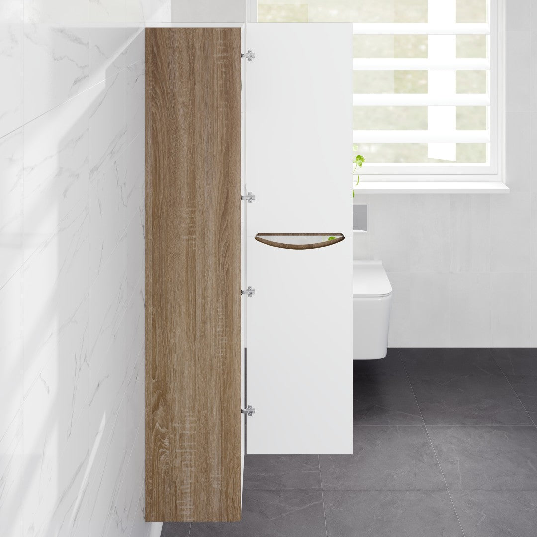 Eviva Smile 16 in. W x 15 in. D Wall-Mounted Linen Cabinet