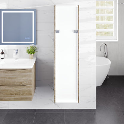 Eviva Smile 16 in. W x 15 in. D Wall-Mounted Linen Cabinet