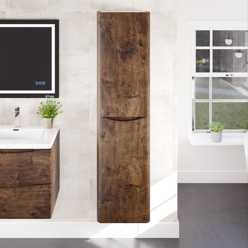 Eviva Smile 16 in. W x 15 in. D Wall-Mounted Linen Cabinet
