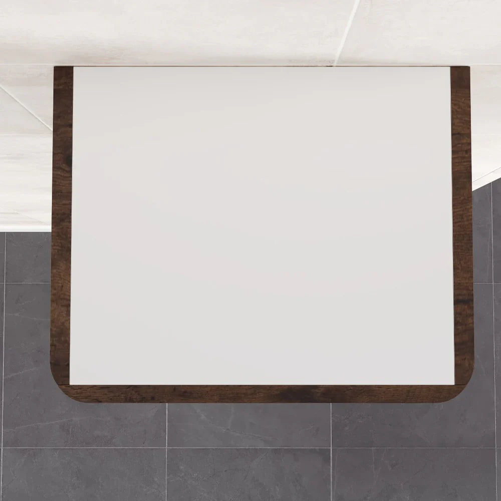 Eviva Smile 16" W x 15" D Rosewood Wall-Mounted Linen Cabinet (EVCB15-16RSWD)