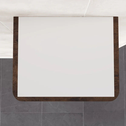 Eviva Smile 16" W x 15" D Rosewood Wall-Mounted Linen Cabinet (EVCB15-16RSWD)