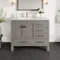 Eviva London Bath Vanity with Carrara Quartz Top and Undermount Porcelain Sink (20"-60")