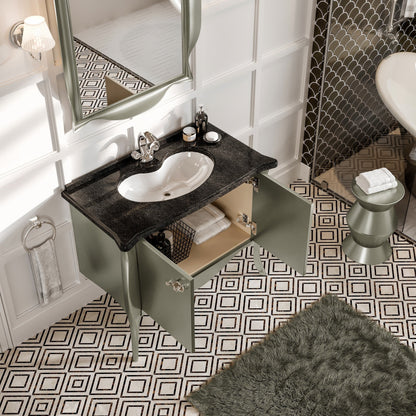 Eviva Ritz Bath Vanity with Granite Top and Undermount Porcelain Sink