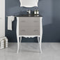 Eviva Aranjuez Bath Vanity with Tempered Glass Top and Integrated Sink (24"-32")