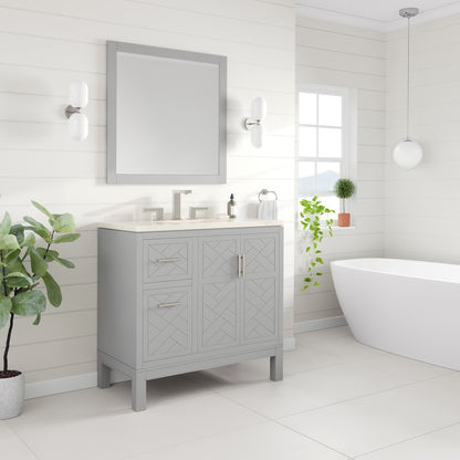 Eviva New York Wooden Framed Mirror