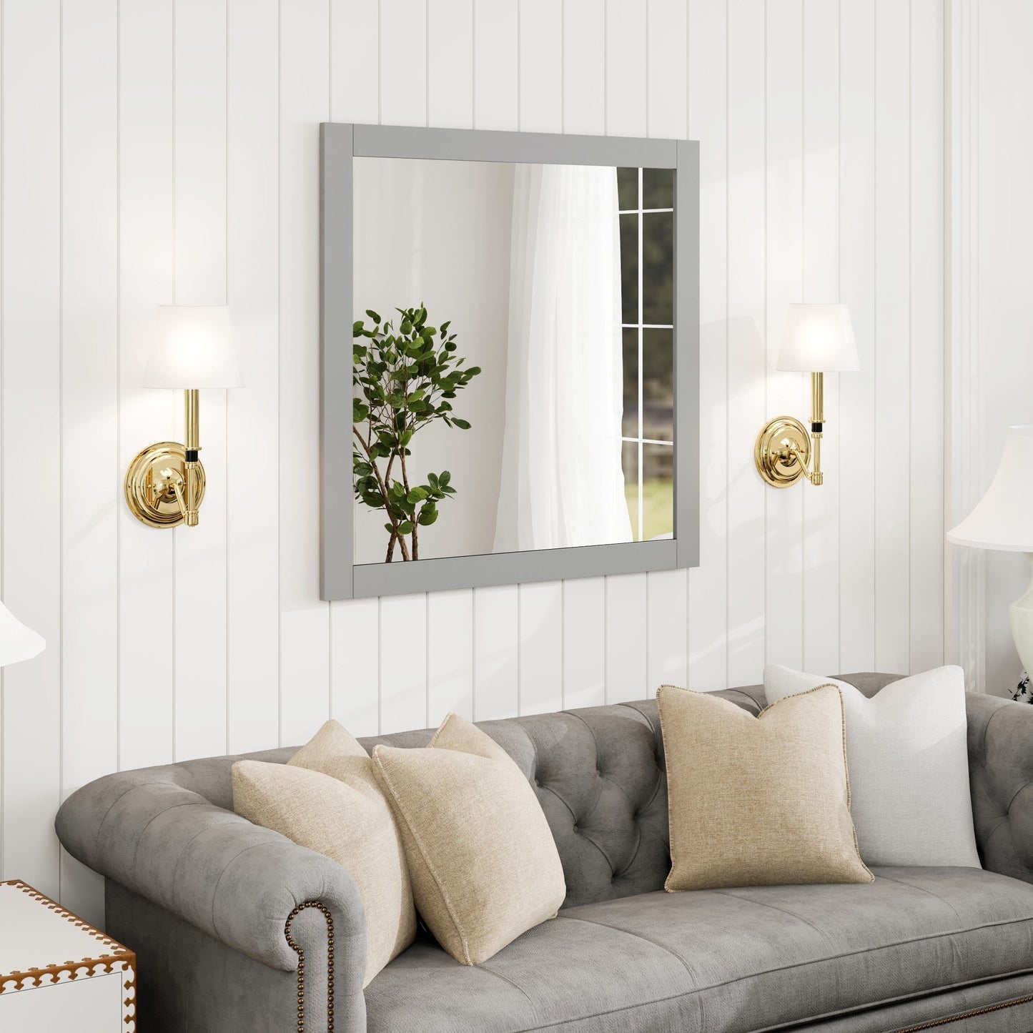 Eviva New York Wooden Framed Mirror