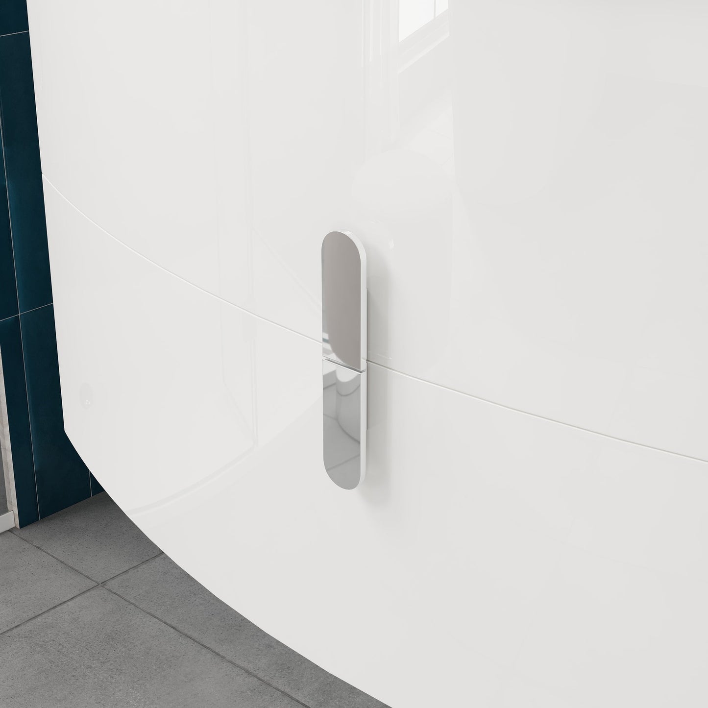 Eviva Cali 40 in. White Wall Mount Single Sink Bath Vanity with Porcelain Top and Integrated Sink