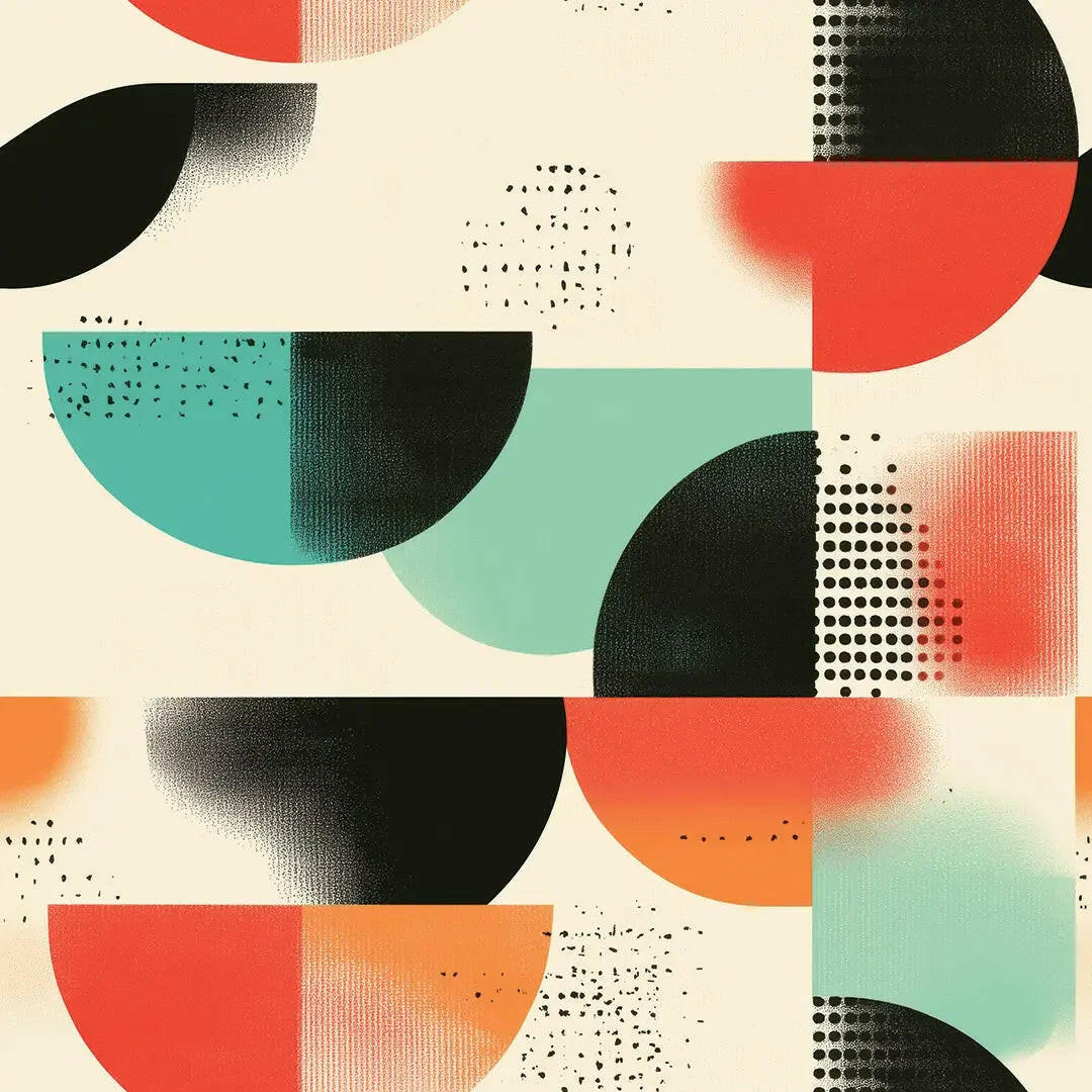 Bauhaus Beat Abstract Wallpaper