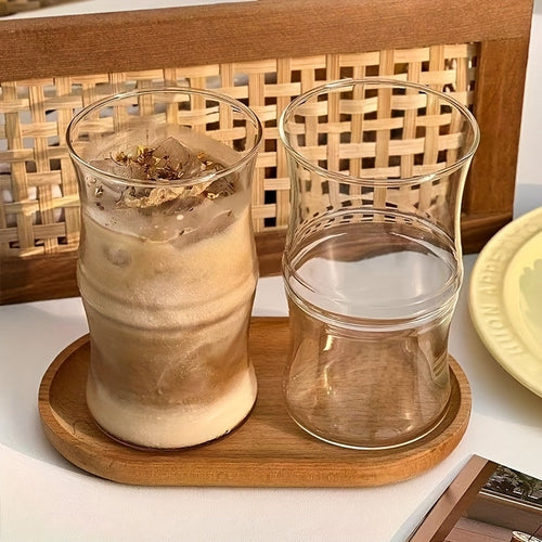 Handcrafted 420ml Glass Cylinder Cup for Drinks