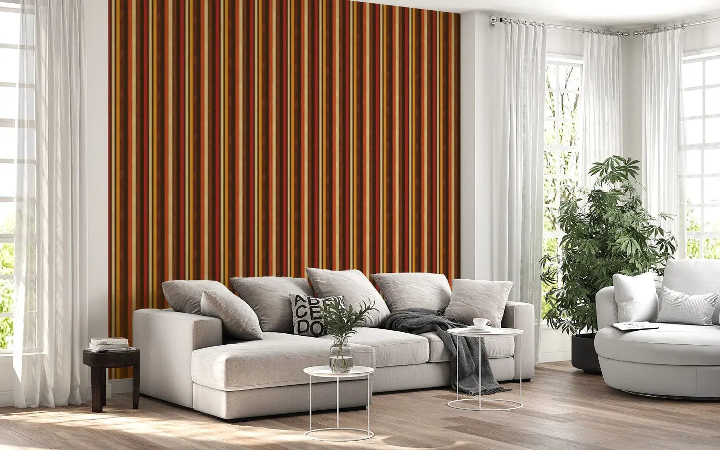 Retro Groove Vertical Stripe