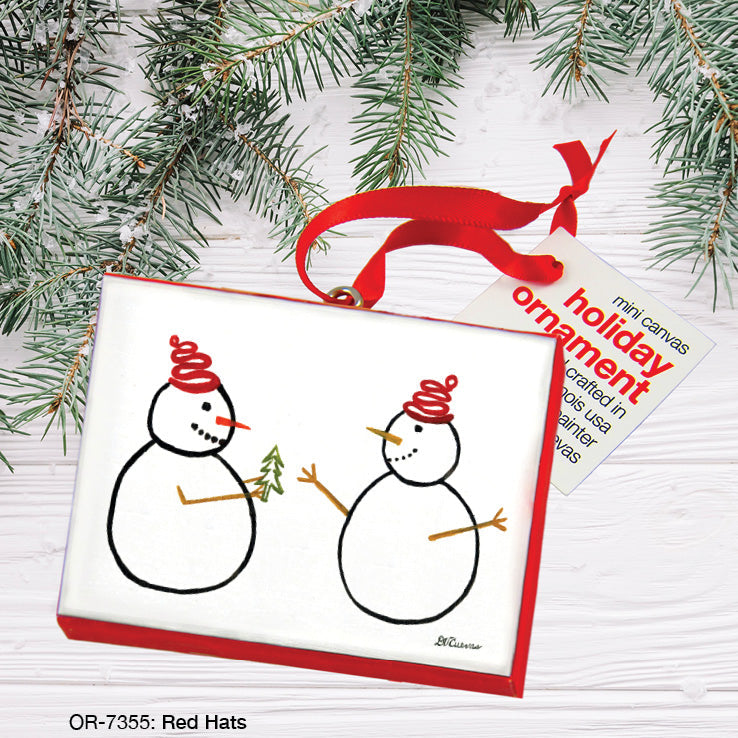 Red Hats, Ornament (OR-7355A)