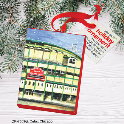 Cubs, Chicago, Ornament (OR-7359G)