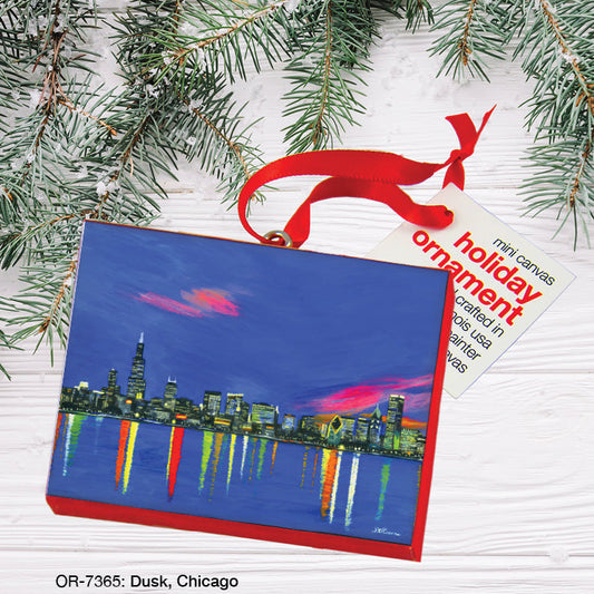 Dusk, Chicago, Ornament (OR-7365A)