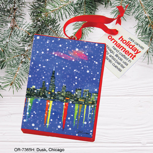 Dusk, Chicago, Ornament (OR-7365H)