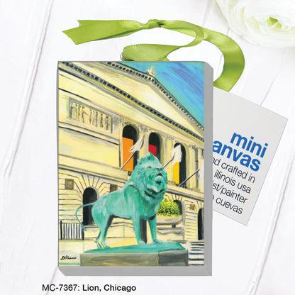 Lion, Chicago, Mini Canvas (MC-7367A)
