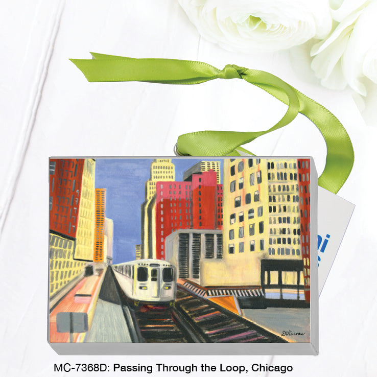 Passing through the Loop, Chicago, Mini Canvas (MC-7368D)