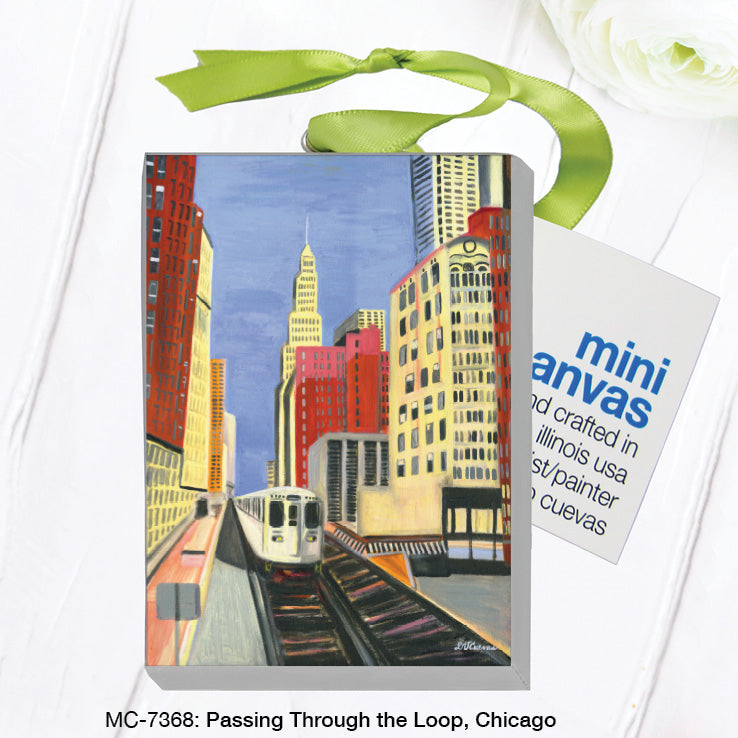 Passing through the Loop, Chicago, Mini Canvas (MC-7368A)