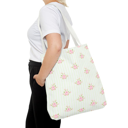 Customizable: Floral Pattern Tote Bag | Stylish Shopping Bag, Eco-Friendly Tote, Gift for Her, Beach Bag, Everyday Carryall
