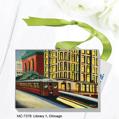 Library 1, Chicago, Mini Canvas (MC-7378B)