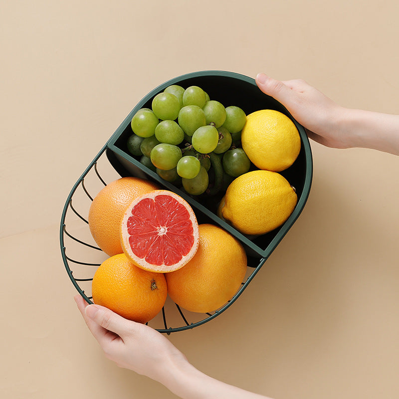 Metal Hollowed Out Fruit Vegetable Snack Tray Bowl Basket | Kitchen Essentials | Kitchen + Metal