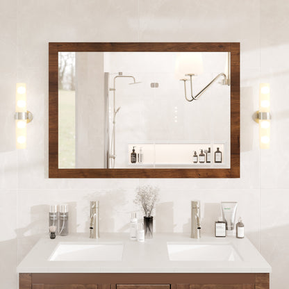 Eviva Sun Wooden Framed Mirror